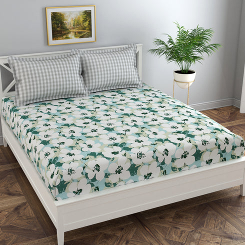 Vision King Size Bedsheet with Pillow Covers by Florida
